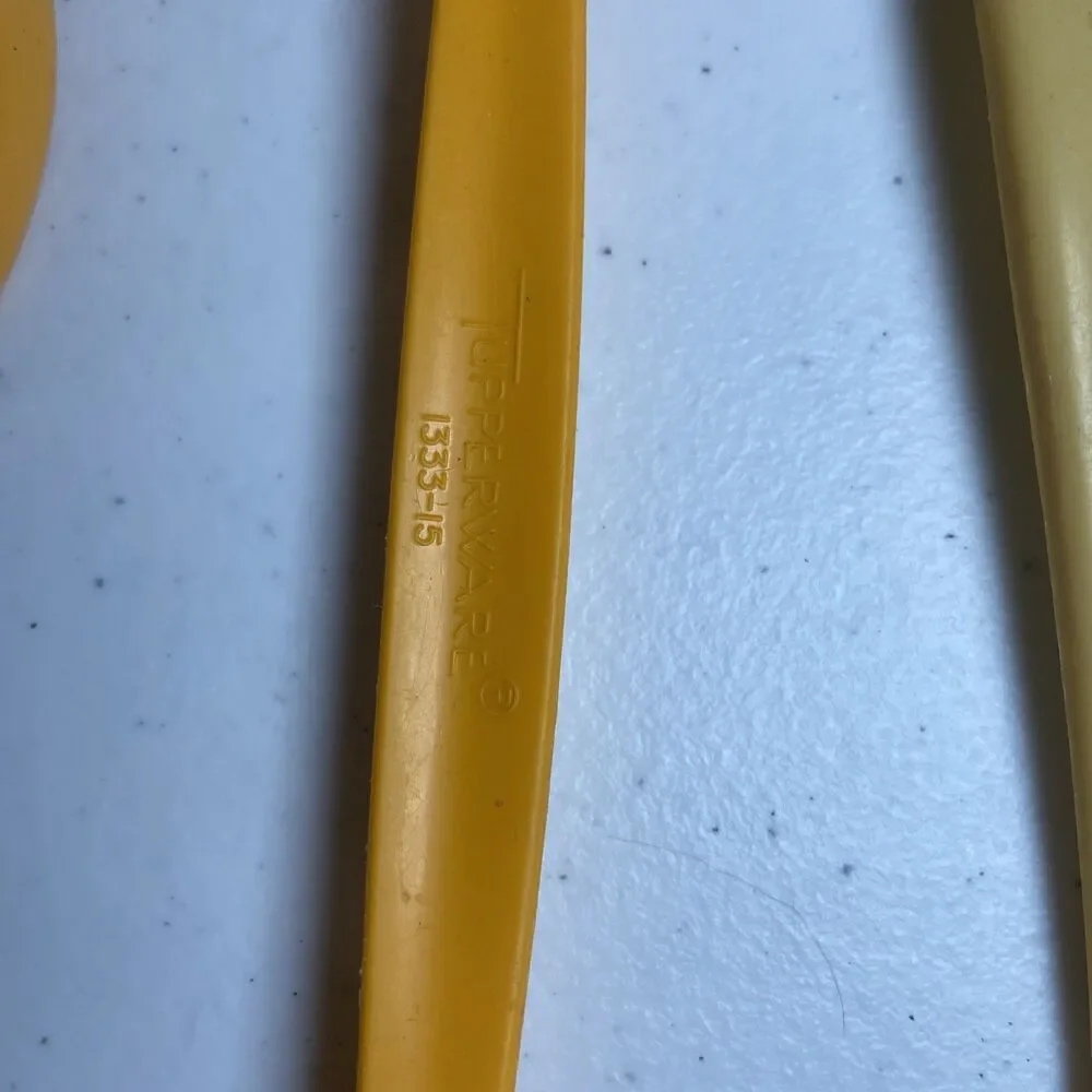 Vintage Tupperware Mixed Lot Yellow Orange Kitchen Tools Read Description